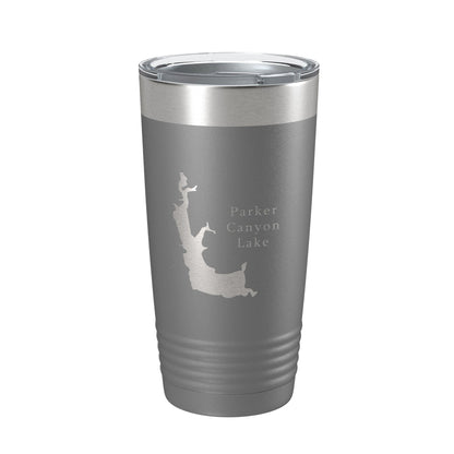 Parker Canyon Lake Map Tumbler Travel Mug Insulated Laser Engraved Coffee Cup Arizona 20 oz-16