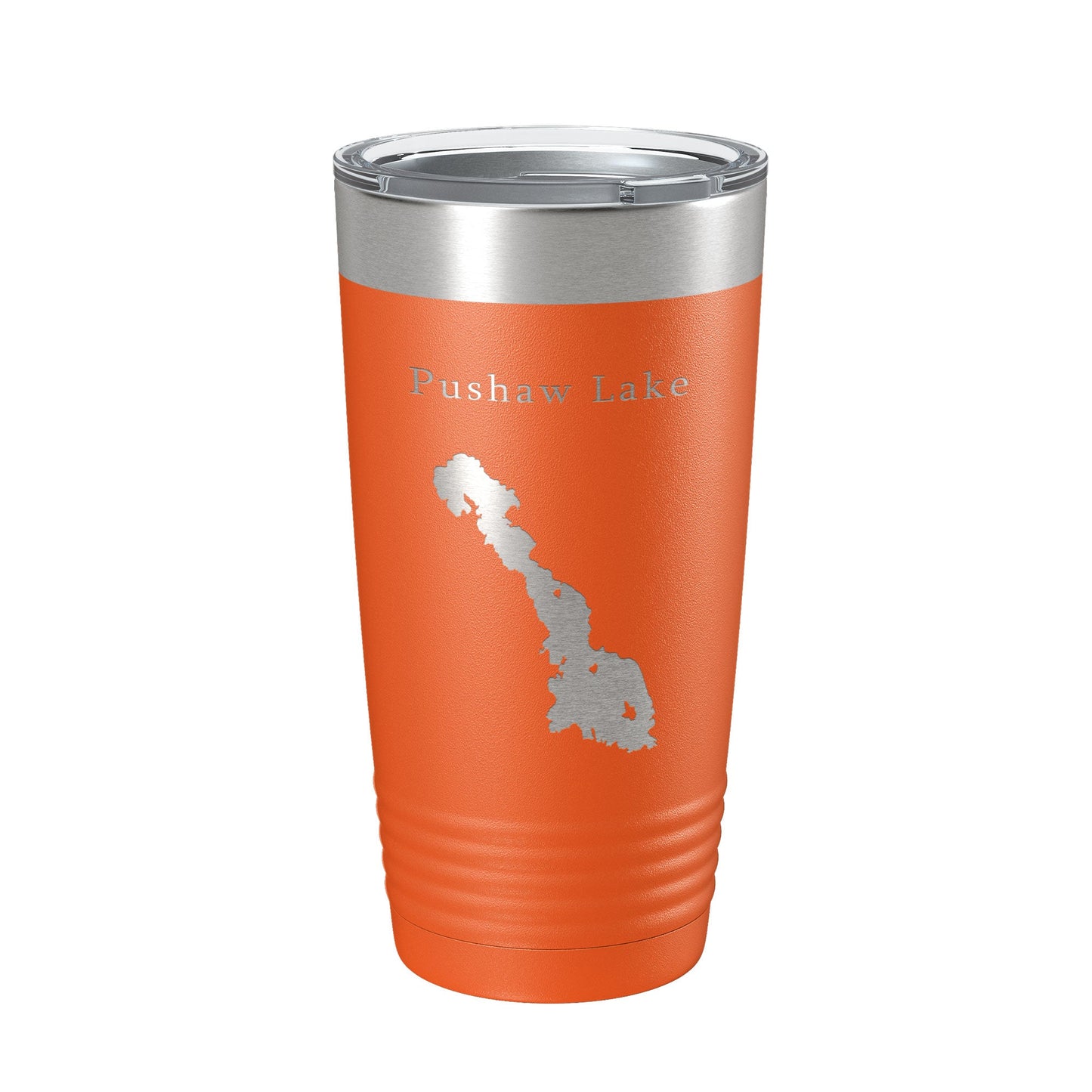 Pushaw Lake Map Tumbler Travel Mug Insulated Laser Engraved Coffee Cup Maine 20 oz-17