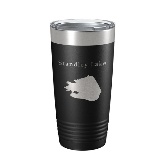 Standley Lake Map Tumbler Travel Mug Insulated Laser Engraved Coffee Cup Colorado 20 oz-0