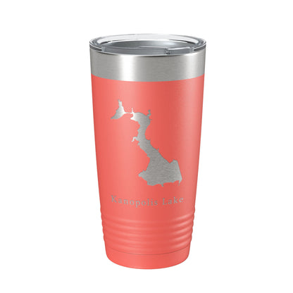 Kanopolis Lake Map Tumbler Travel Mug Insulated Laser Engraved Coffee Cup Kansas 20 oz-20