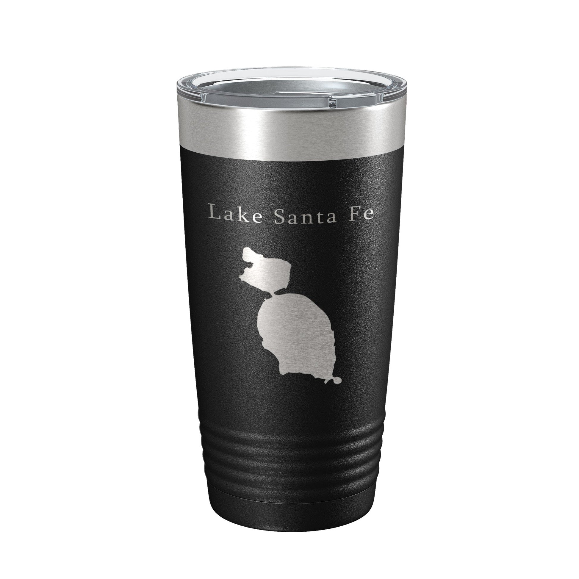 Lake Santa Fe Map Tumbler Travel Mug Insulated Laser Engraved Coffee Cup Florida 20 oz-0
