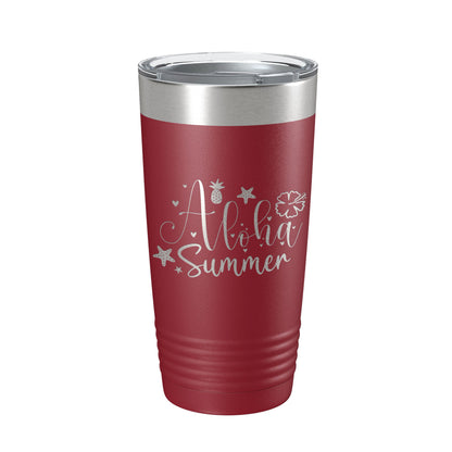 Aloha Summer Tumbler Travel Mug Insulated Laser Engraved Coffee Cup 20 oz-18