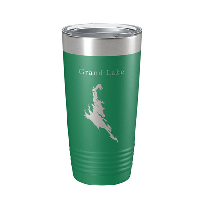 Grand Lake Map Tumbler Travel Mug Insulated Laser Engraved Coffee Cup Maine 20 oz-9