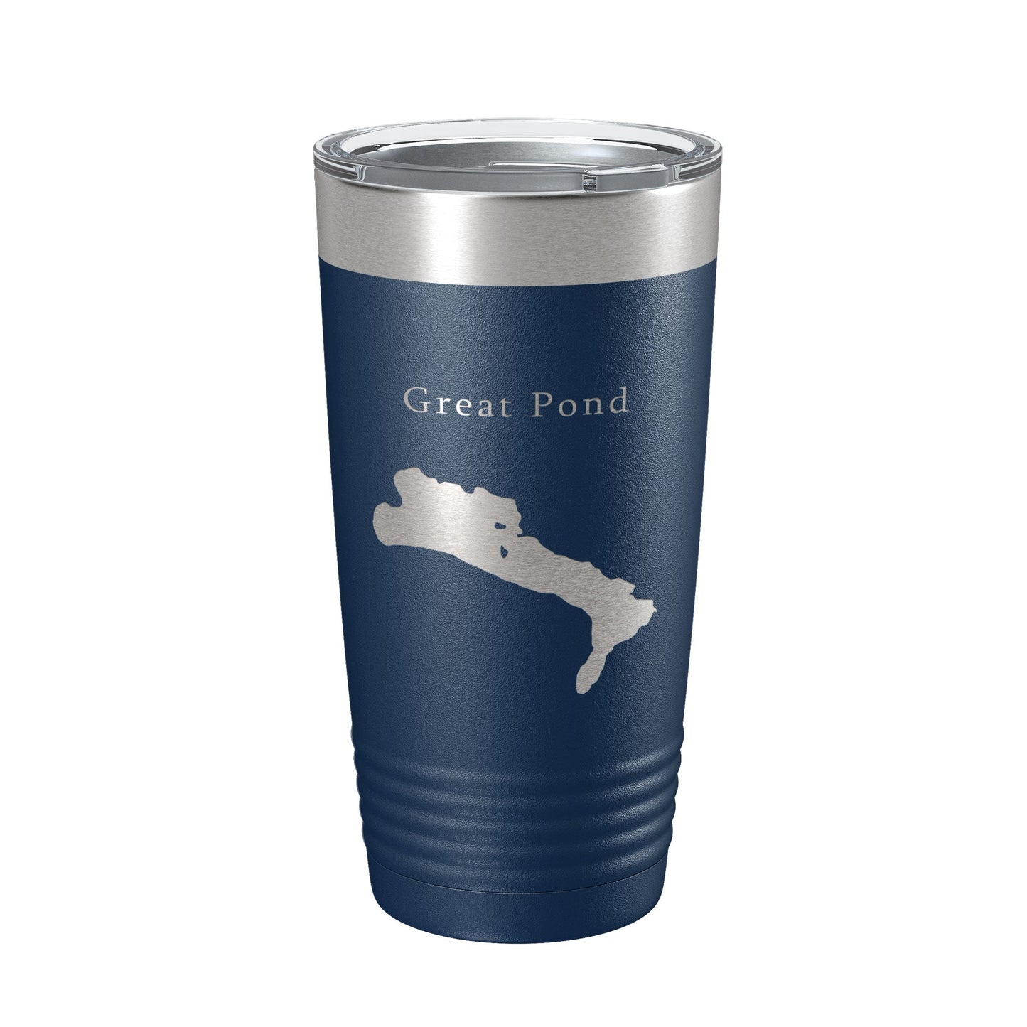 Great Pond Tumbler Lake Map Travel Mug Insulated Laser Engraved Coffee Cup Maine 20 oz-8