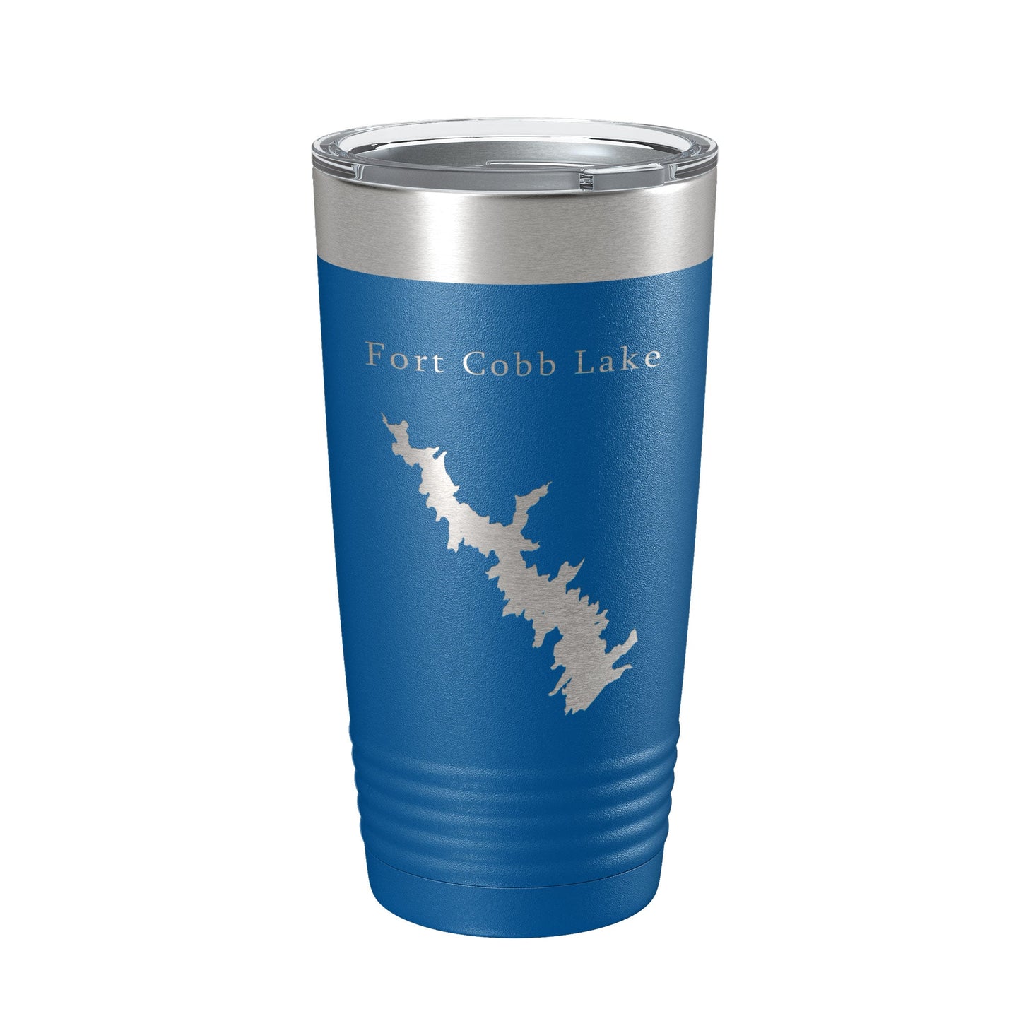 Fort Cobb Lake Map Tumbler Travel Mug Insulated Laser Engraved Coffee Cup Oklahoma 20 oz-6