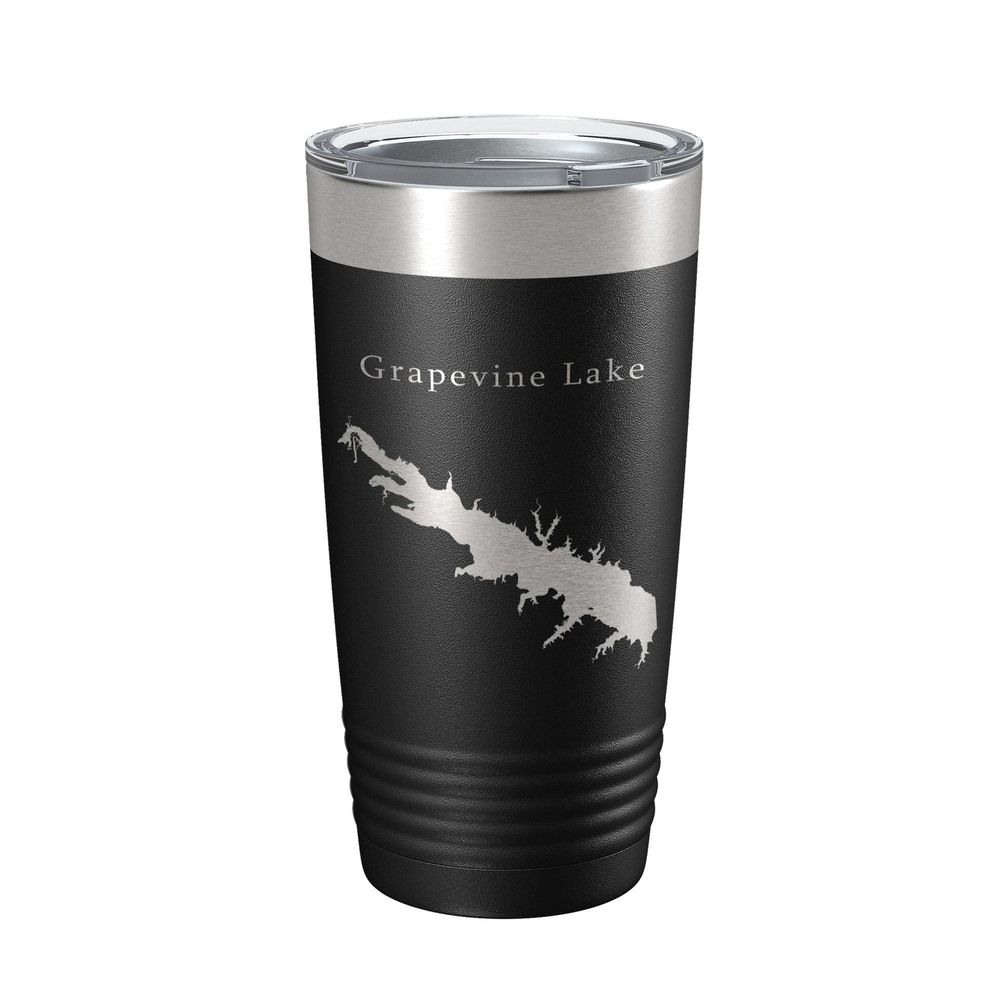 Grapevine Lake Map Tumbler Travel Mug Insulated Laser Engraved Coffee Cup Texas 20 oz-5
