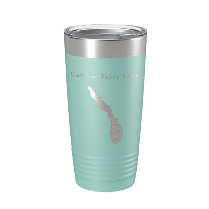 Canyon Ferry Lake Map Tumbler Travel Mug Insulated Laser Engraved Coffee Cup Montana 20 oz-12
