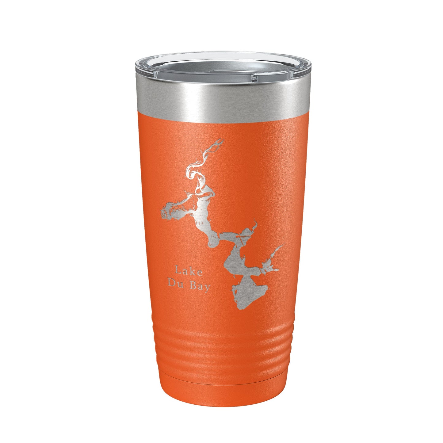 Lake Du Bay Map Tumbler Travel Mug Insulated Laser Engraved Coffee Cup Wisconsin 20 oz-17