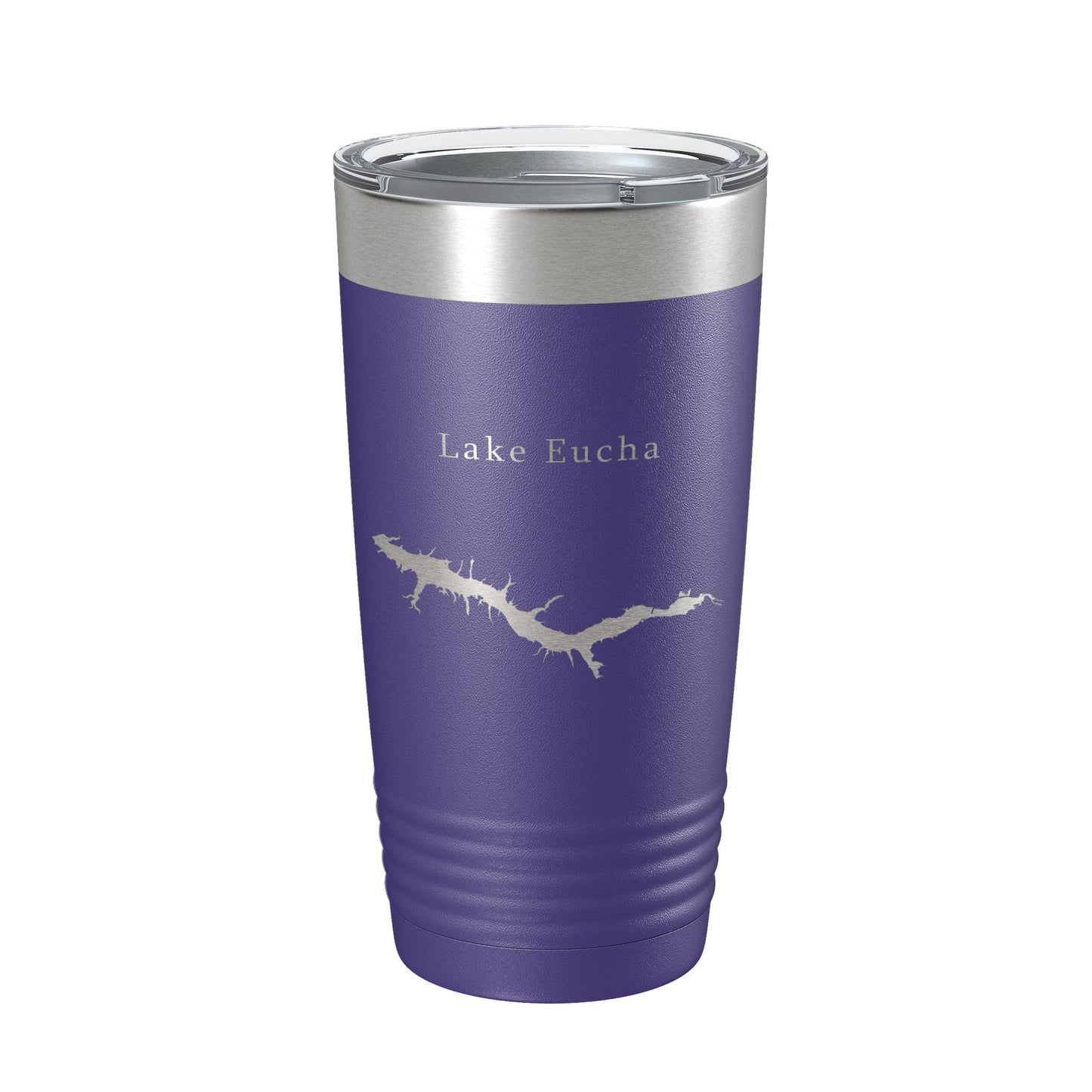 Lake Eucha Map Tumbler Travel Mug Insulated Laser Engraved Coffee Cup Oklahoma 20 oz-15