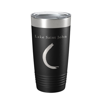 Lake Saint John Map Tumbler Travel Mug Insulated Laser Engraved Coffee Cup Louisiana Mississippi River 20 oz-0