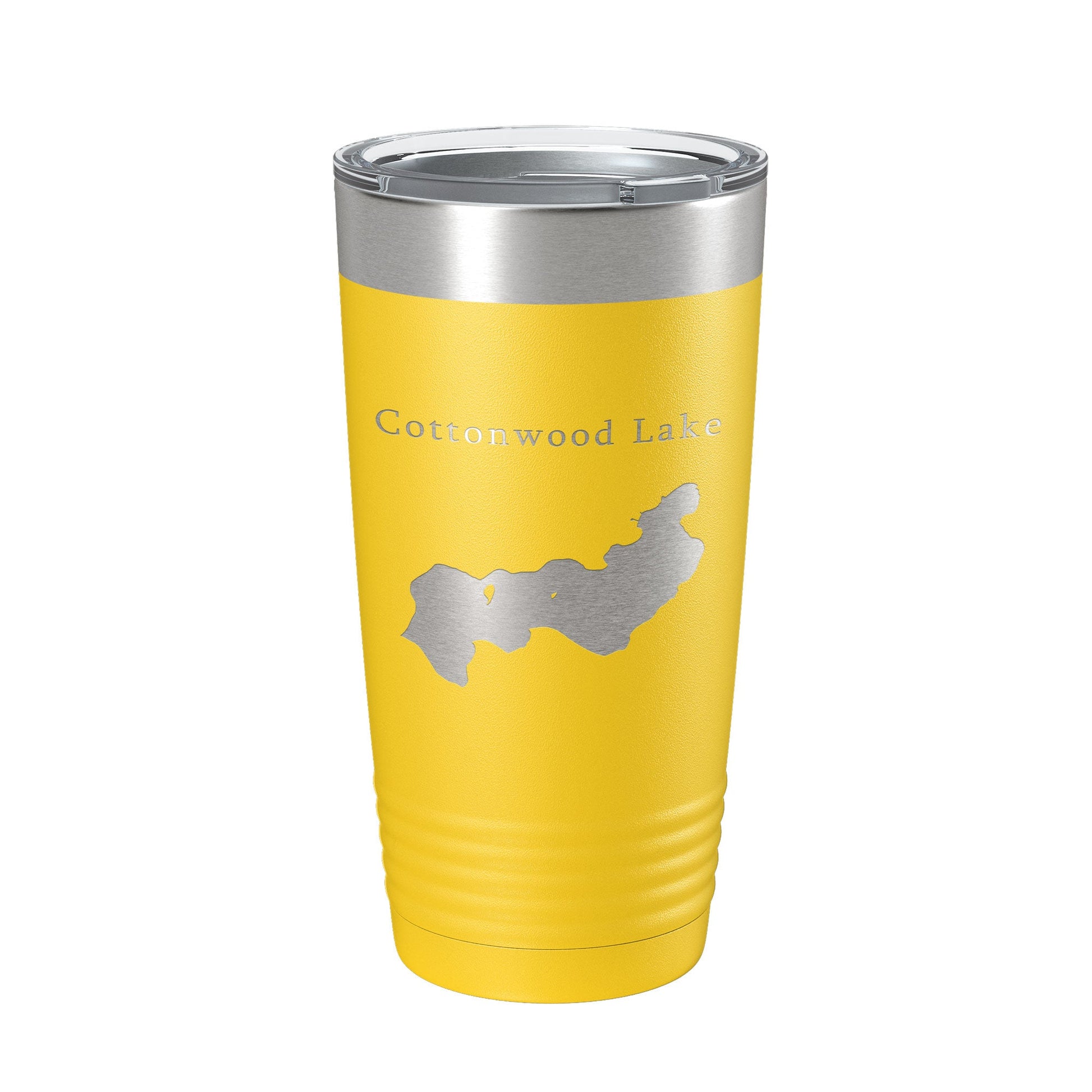 Cottonwood Lake Map Tumbler Travel Mug Insulated Laser Engraved Coffee Cup Alaska 20 oz-4