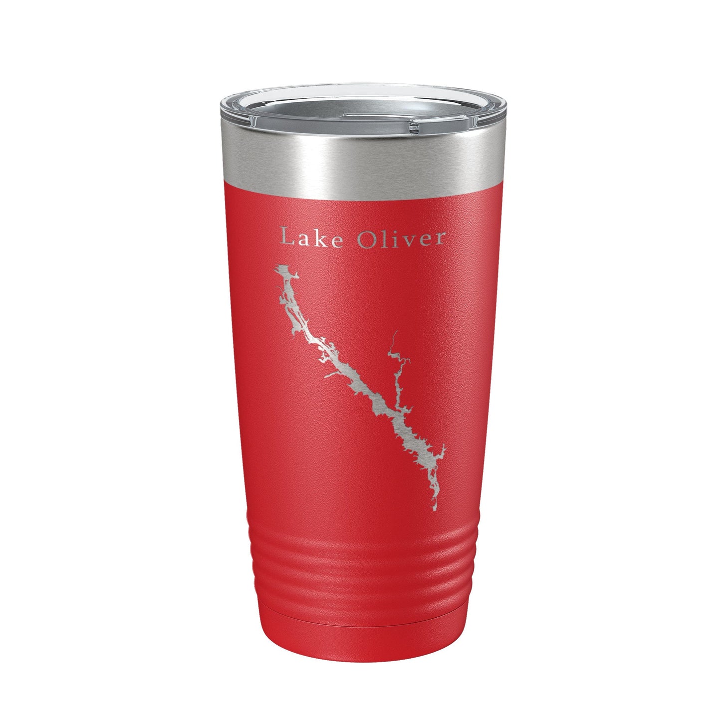 Lake Oliver Map Tumbler Travel Mug Insulated Laser Engraved Coffee Cup Alabama Georgia 20 oz-10