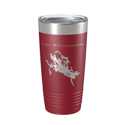 Lake Winnipesaukee Map Tumbler Travel Mug Insulated Laser Engraved Coffee Cup New Hampshire 20 oz-18