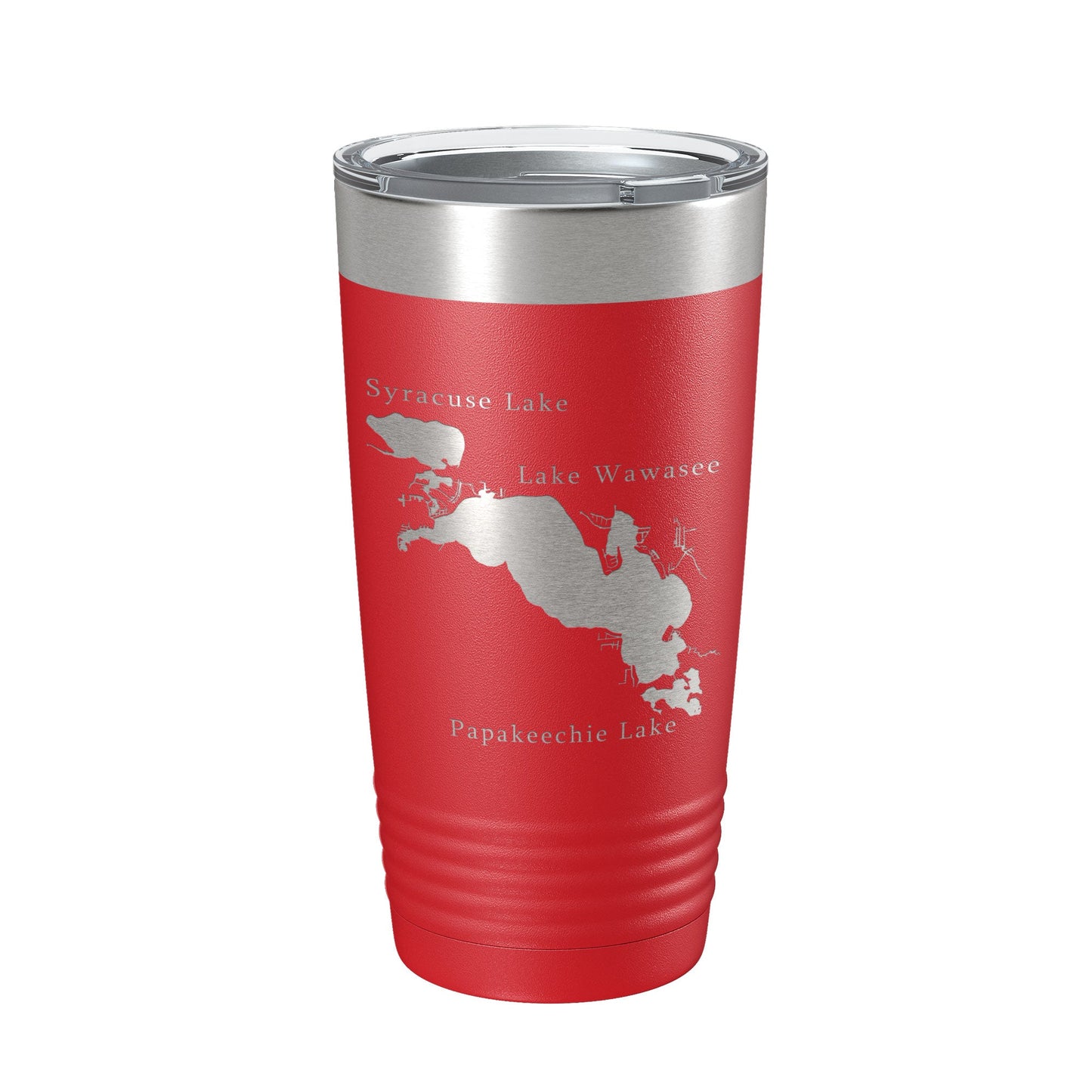Lakes Wawasee Syracuse & Papakeechie Map Tumbler Travel Mug Insulated Laser Engraved Coffee Cup Indiana 20 oz-10