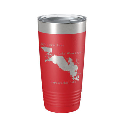 Lakes Wawasee Syracuse & Papakeechie Map Tumbler Travel Mug Insulated Laser Engraved Coffee Cup Indiana 20 oz-10