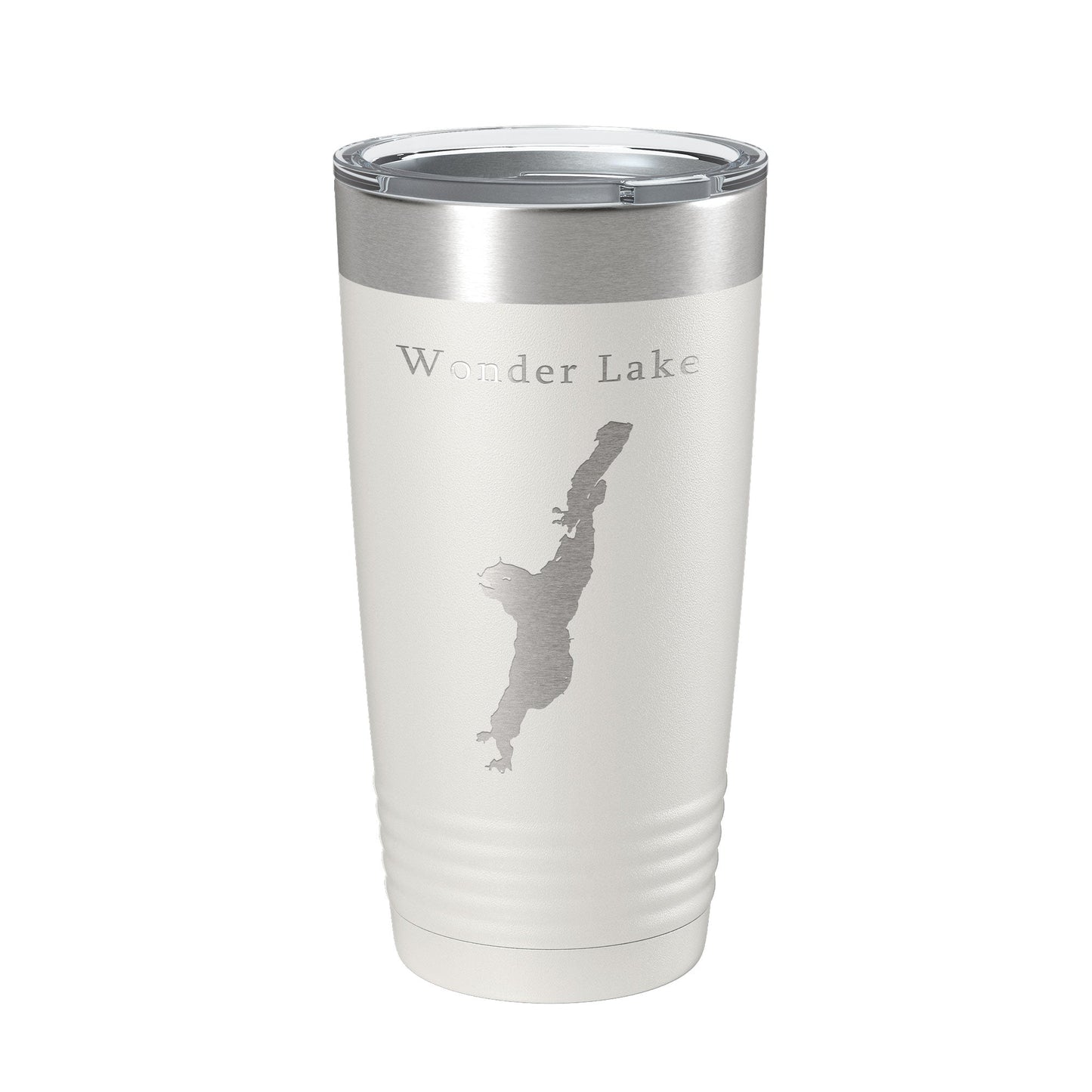 Wonder Lake Map Tumbler Travel Mug Insulated Laser Engraved Coffee Cup Illinois 20 oz-7
