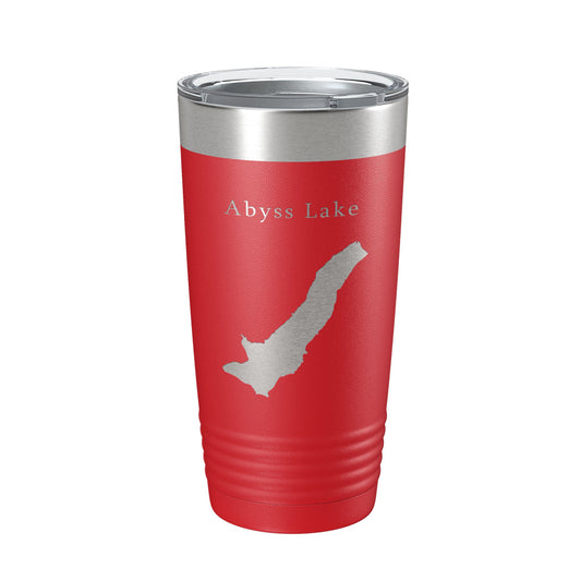 Abyss Lake Map Tumbler Travel Mug Insulated Laser Engraved Coffee Cup Alaska 20 oz-10