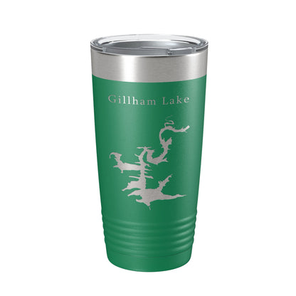 Gillham Lake Map Tumbler Travel Mug Insulated Laser Engraved Coffee Cup Arkansas 20 oz-9