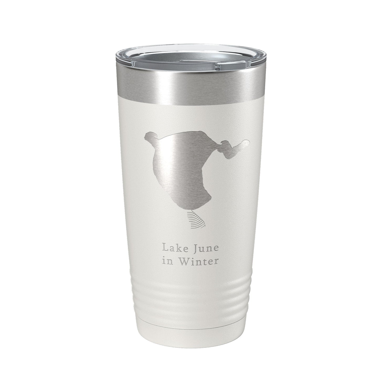Lake June in Winter Map Tumbler Travel Mug Insulated Laser Engraved Coffee Cup Florida 20 oz-7