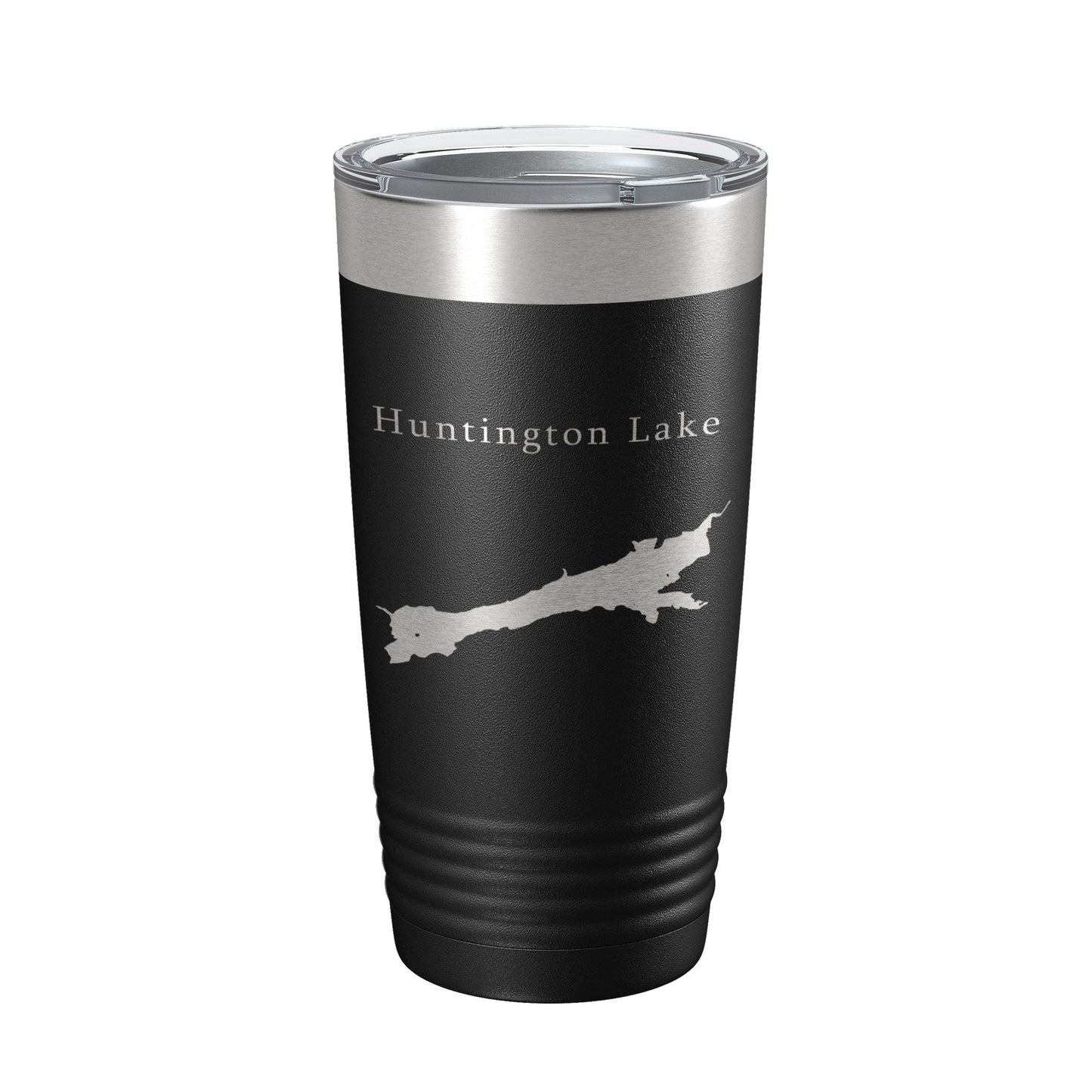 Huntington Lake Map Tumbler Travel Mug Insulated Laser Engraved Coffee Cup California 20 oz-0