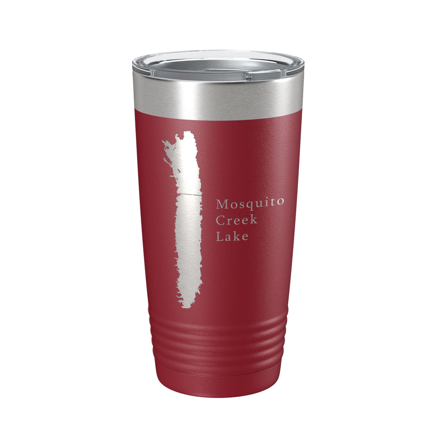 Mosquito Creek Lake Map Tumbler Travel Mug Insulated Laser Engraved Coffee Cup Ohio 20 oz-18