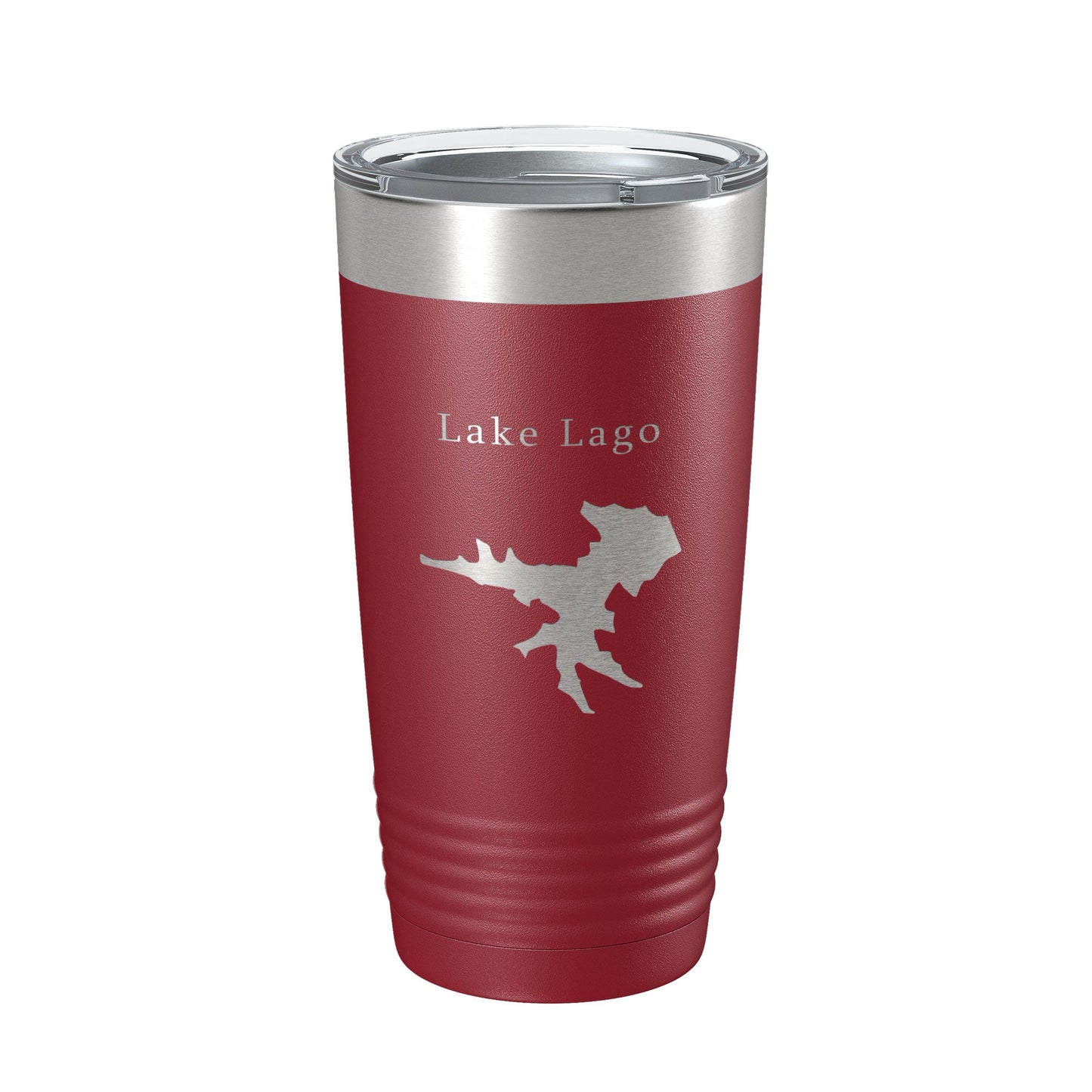 Lake Lago Map Tumbler Travel Mug Insulated Laser Engraved Coffee Cup Hot Springs Village Arkansas 20 oz-18