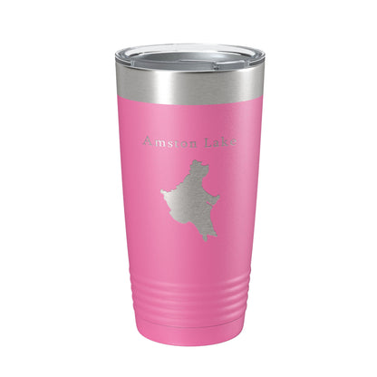Amston Lake Map Tumbler Travel Mug Insulated Laser Engraved Coffee Cup Connecticut 20 oz-11