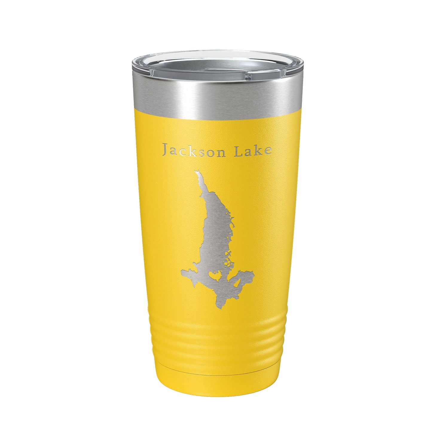 Jackson Lake Map Tumbler Travel Mug Insulated Laser Engraved Coffee Cup Grand Teton Wyoming 20 oz-4