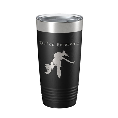 Dillon Reservoir Tumbler Lake Map Travel Mug Insulated Laser Engraved Coffee Cup Colorado 20 oz-5