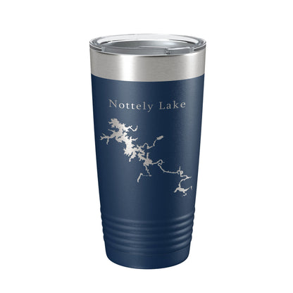 Nottely Lake Map Tumbler Travel Mug Insulated Laser Engraved Coffee Cup Georgia 20 oz-8