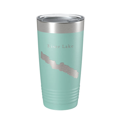 Kiser Lake Map Tumbler Travel Mug Insulated Laser Engraved Coffee Cup Ohio 20 oz-12