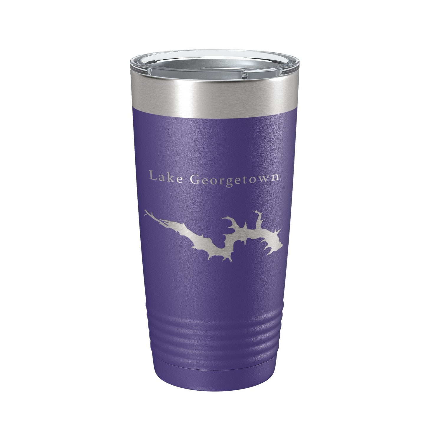 Lake Georgetown Map Tumbler Travel Mug Insulated Laser Engraved Coffee Cup Texas 20 oz-15