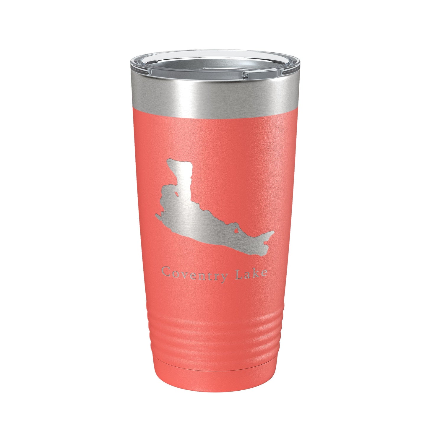 Coventry Lake Map Tumbler Travel Mug Insulated Laser Engraved Coffee Cup Connecticut 20 oz-20
