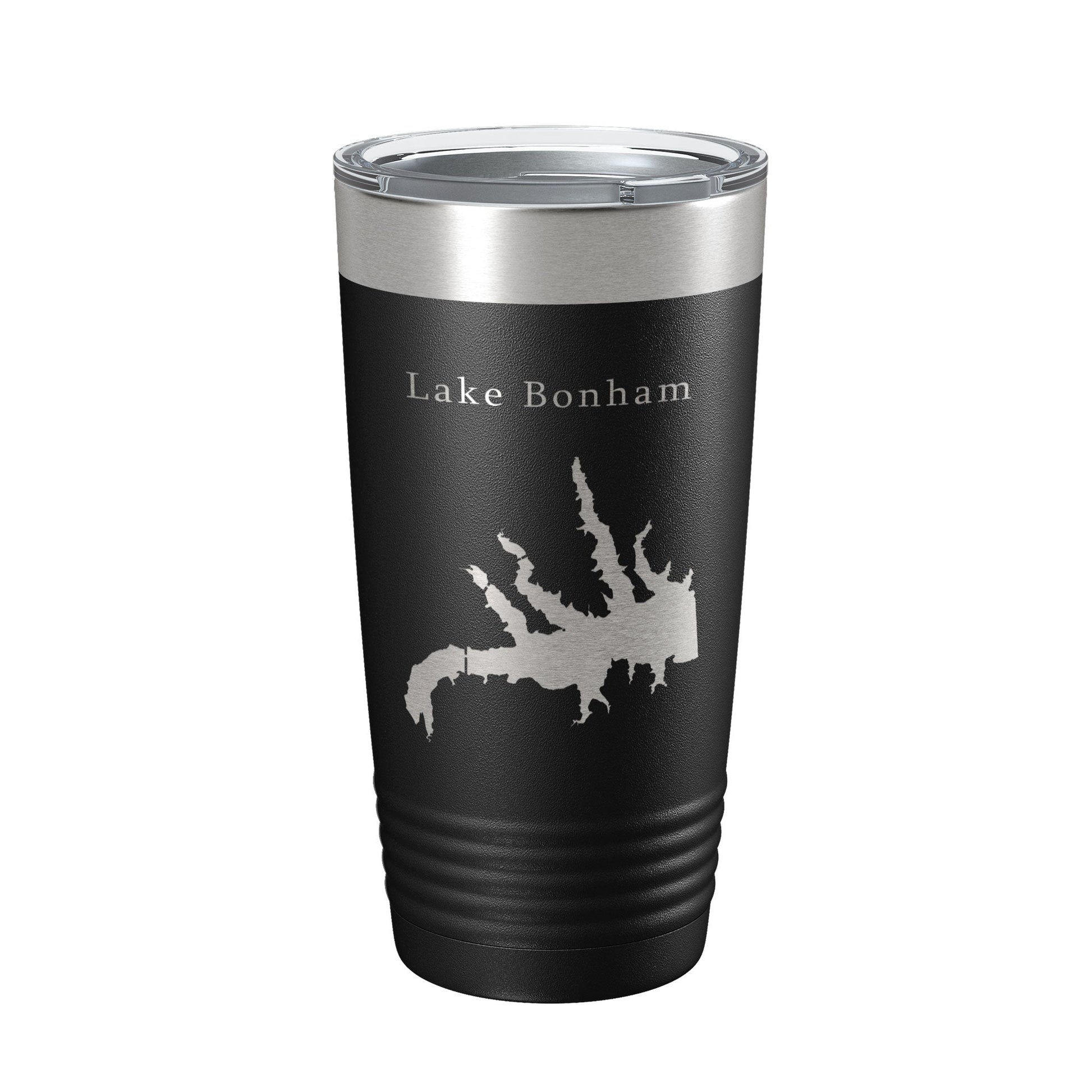 Lake Bonham Map Tumbler Travel Mug Insulated Laser Engraved Coffee Cup Texas 20 oz-5