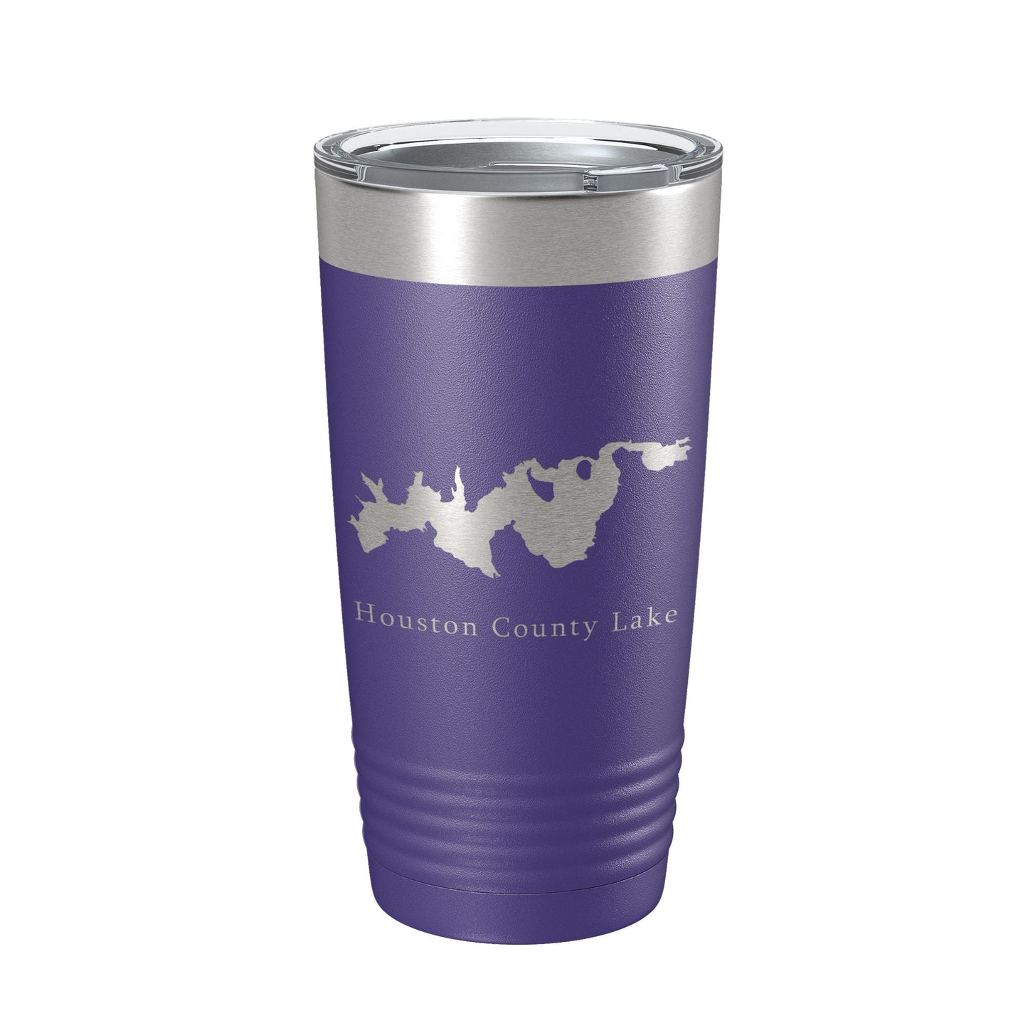 Houston County Lake Map Tumbler Travel Mug Insulated Laser Engraved Coffee Cup Texas 20 oz-15