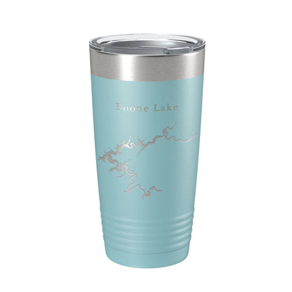 Boone Lake Map Tumbler Travel Mug Insulated Laser Engraved Coffee Cup Tennessee 20 oz-13