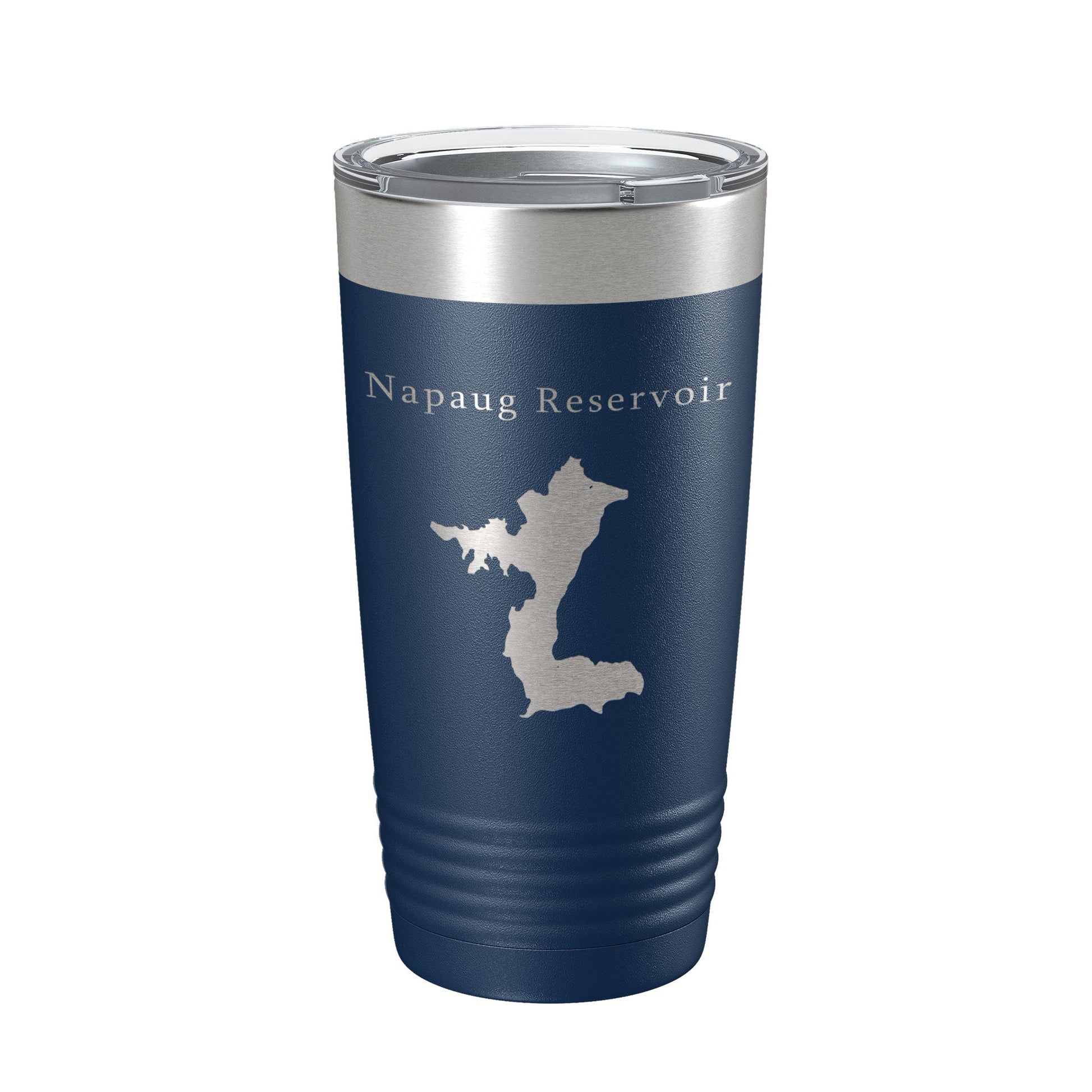 Napaug Reservoir Tumbler Lake Map Travel Mug Insulated Laser Engraved Coffee Cup Connecticut 20 oz-2