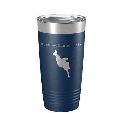 Buckley Dunton Lake Map Tumbler Travel Mug Insulated Laser Engraved Coffee Cup Massachusetts 20 oz-8