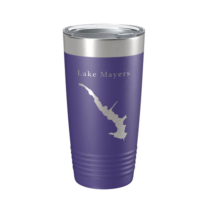 Lake Mayers Map Tumbler Travel Mug Insulated Laser Engraved Coffee Cup Georgia 20 oz-15