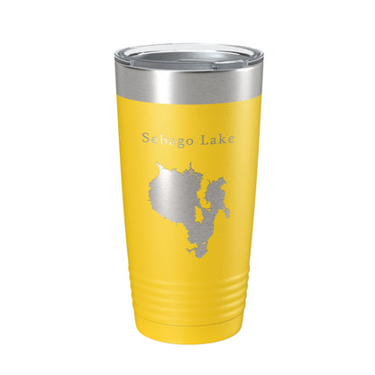 Sebago Lake Map Tumbler Travel Mug Insulated Laser Engraved Coffee Cup Maine 20 oz-4