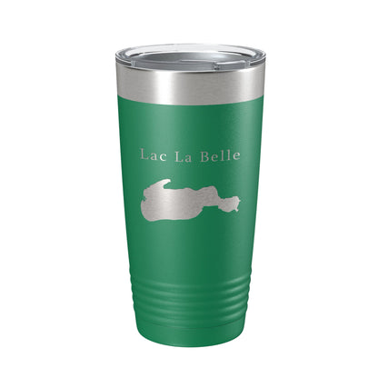 Lac La Belle Tumbler Lake Map Travel Mug Insulated Laser Engraved Coffee Cup Michigan 20 oz-9