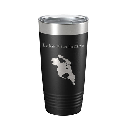 Lake Kissimmee Map Tumbler Travel Mug Insulated Laser Engraved Coffee Cup Florida 20 oz-0