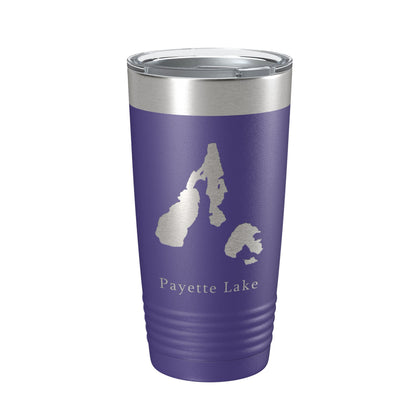 Payette Lake Map Tumbler Travel Mug Insulated Laser Engraved Coffee Cup Idaho 20 oz-15