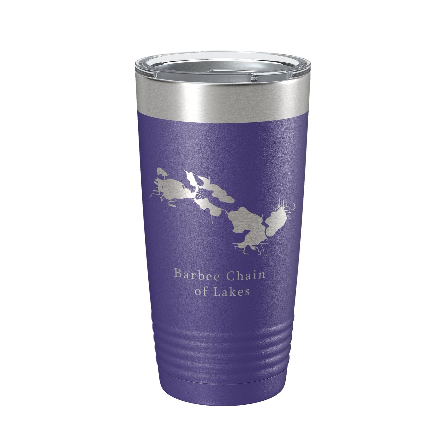 Barbee Chain of Lakes Map Tumbler Travel Mug Insulated Laser Engraved Coffee Cup Indiana 20 oz-15
