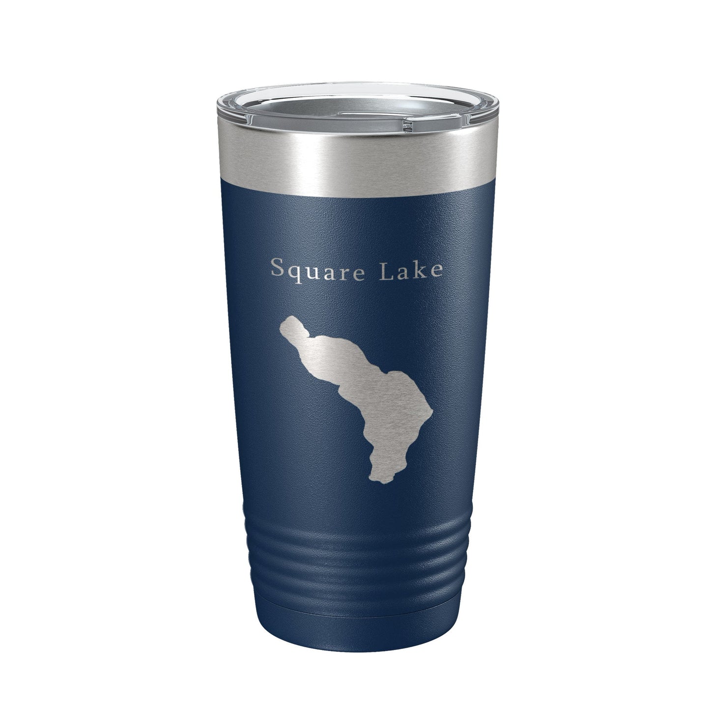 Square Lake Map Tumbler Travel Mug Insulated Laser Engraved Coffee Cup Maine 20 oz-2
