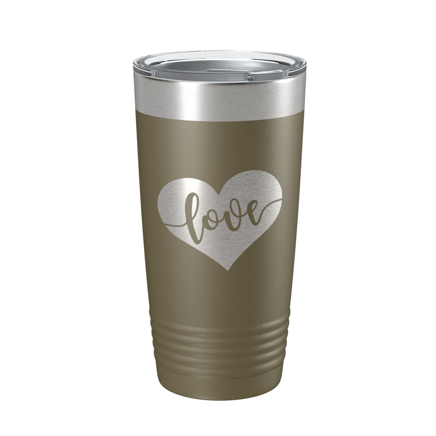 Love Tumbler Valentine's Day Heart Travel Mug Insulated Laser Engraved Coffee Cup 20 oz-21