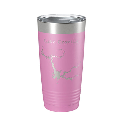 Lake Oroville Map Tumbler Travel Mug Insulated Laser Engraved Coffee Cup California 20 oz-14