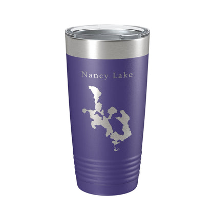 Nancy Lake Map Tumbler Travel Mug Insulated Laser Engraved Coffee Cup Alaska 20 oz-15
