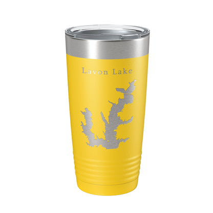 Lavon Lake Map Tumbler Travel Mug Insulated Laser Engraved Coffee Cup Texas 20 oz-19