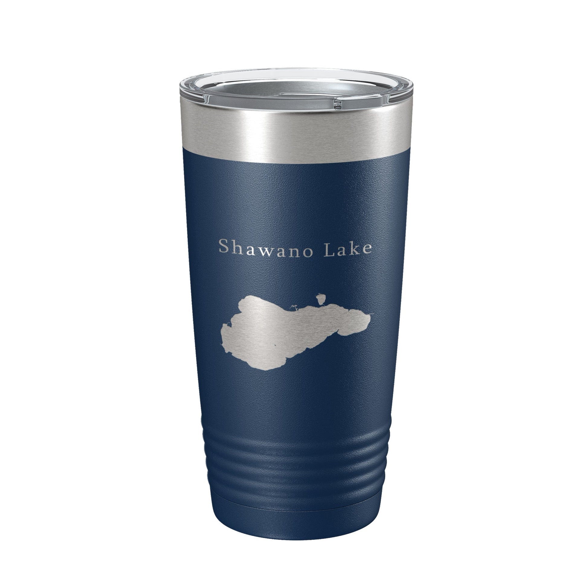 Shawano Lake Map Tumbler Travel Mug Insulated Laser Engraved Coffee Cup Wisconsin 20 oz-2